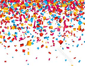 Confetti celebration background.
