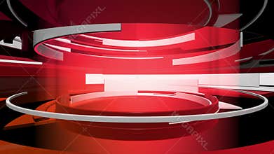 3D Motion Graphic Curves Abstract Animation