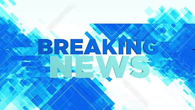 BREAKING News Transition Alpha channel