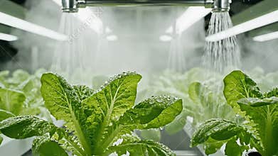 Vertical Hydroponics, future farming technology concept