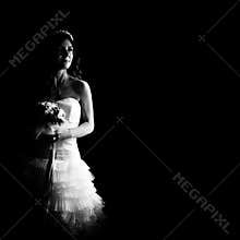 Beautiful bride indoor