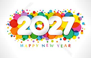 2027 festive bubbles transparent effects