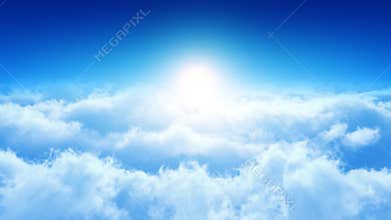 Flying Through The Clouds. Looop