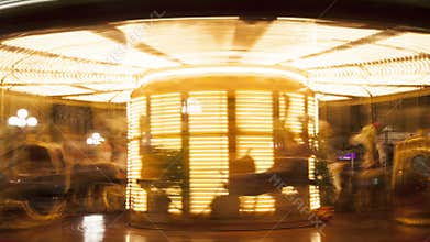Merry-go-round. Time lapse