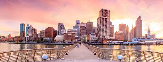 San Francisco view from Pier 14