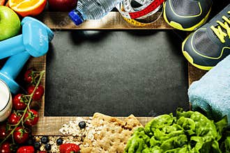 Sport and diet frame
