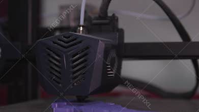 Printer Setup And Material Check, Verifying Material Uniformity And Nozzle Positioning Through Comprehensive Printer