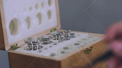 Electronic scale calibration procedure. Weighing scale calibration, Calibration Scale.