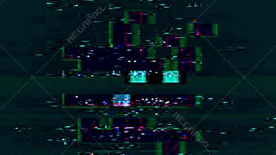 Real glitch transition digital distortion pixel noise