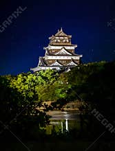 Hiroshima castle called Carp Castle