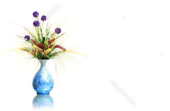 Dried flowers in vase