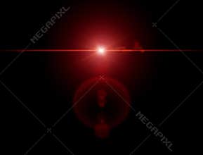 Lights and stars in the night. Lens refraction effect. Stars in the sky. Laser sight