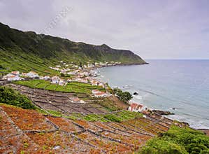 Landscape of Santa Maria Island, Azores