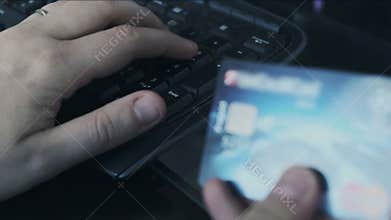 Online scam credit card shopping web cybersecurity concept