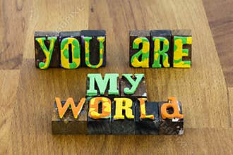 My world rock romantic heart soul love romance commitment