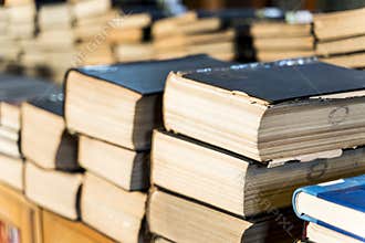 Old books background. No labels