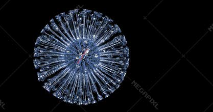 Coronavirus. Illustration for medical design. Medical background. Viral disease. Contagious infection illness. Biology