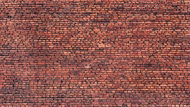 Red brick wall texture for interior design.