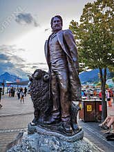 Statue of explorer William Rees