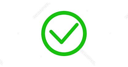 Animated check mark, tick icon