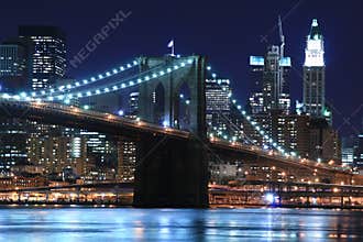 Brooklyn Bridge At Night