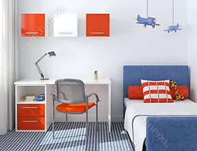 Interior of playroom.
