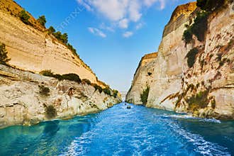 Corinth channel in Greece