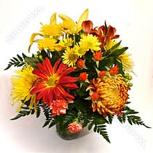 Flower arrangement on white background #3