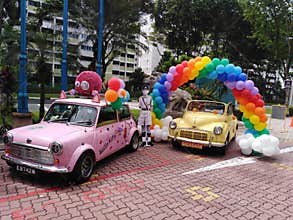 Hello Kitty vintage cars in Singapore