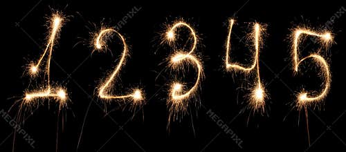 Anniversary numbers sparkler