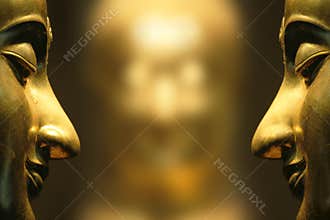 Buddha face reflex