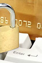 Concept online shopping or banking safety