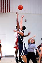 Basketball jump blur