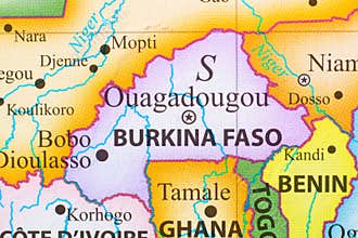 Map of Burkina Faso