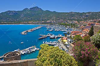 Summer panorama of Calvi, Corsica