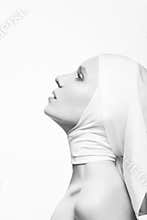 Sorrow. Religion. Woman Praying - Soul and Spirit