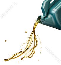 Engine oil splash