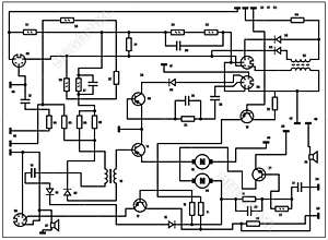 Electric scheme - vector background