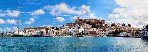 Panorama of Ibiza, Spain