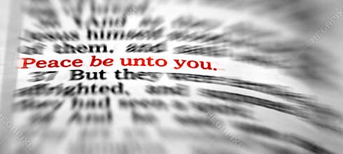 Bible Scriptures Quotes and Teachings from Jesus Christ Savior of the World Zoom Blur