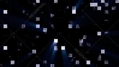 Visual video effects stripes background, TV screen noise glitch effect.