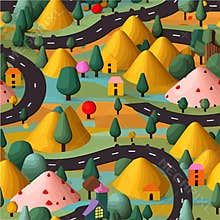 3d Road wallpaper, Background Illustrations.