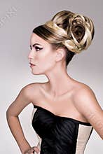 Salon fashion hair model