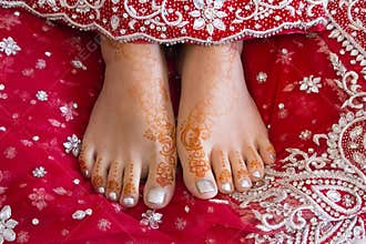 Henna feet