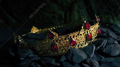 Water Drains From Cave With Gold Crown Revealed