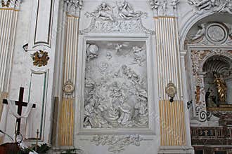 church of a cistercian monastery - agrigento - italy