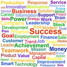 Word cloud business concept