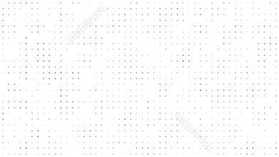 Black floating dots on white background loop. Slow mosaic chaotic moving seamless animation. Elegant calm aesthetic backdrop