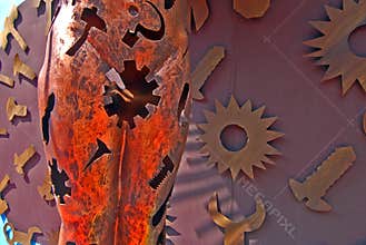 Abstract Art During Durga Festival