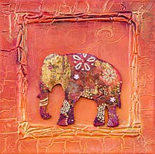 Artwork with elephant indian style